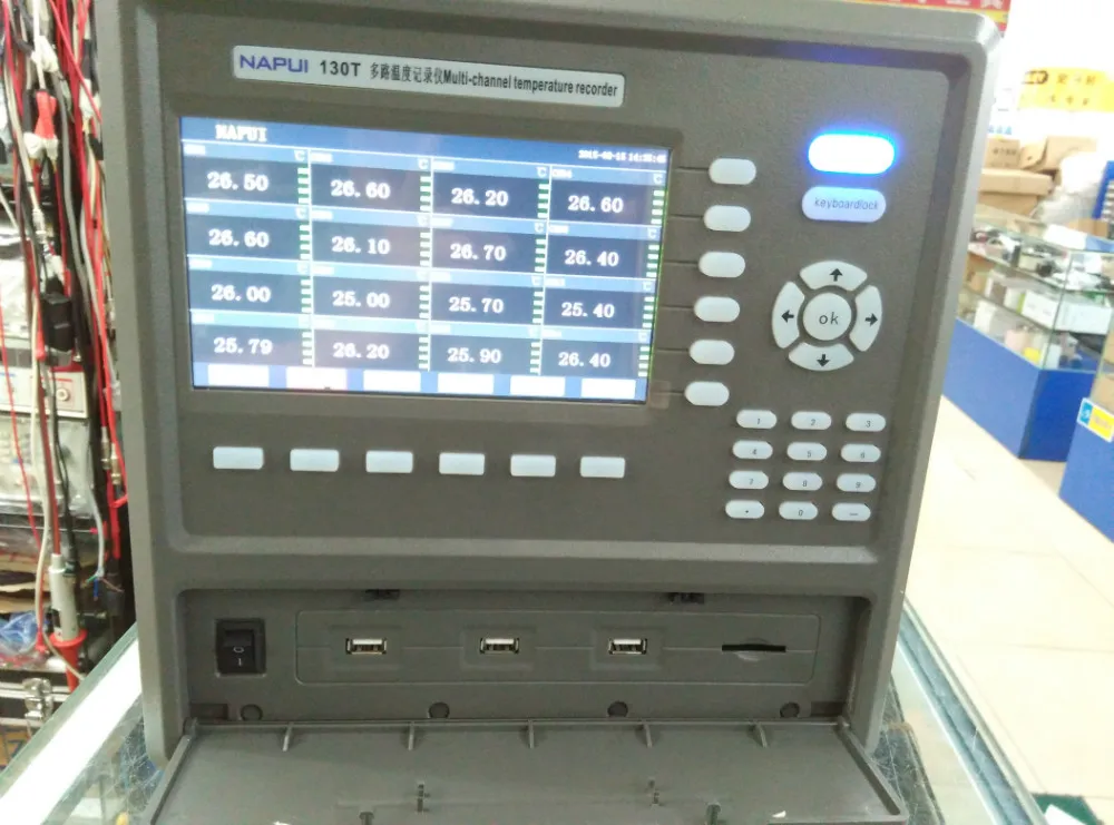 

Fast arrival HE130X-8 multiple temperature tester Channel 8 touch-screen temperature recorder