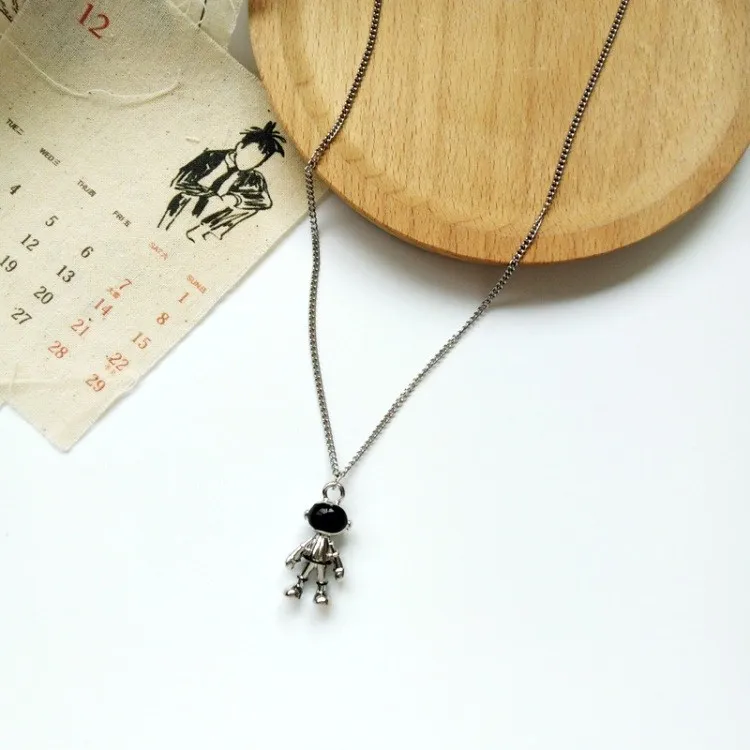 Милое ожерелье с роботами из сплава креативный мини 3D s подвески для детей и