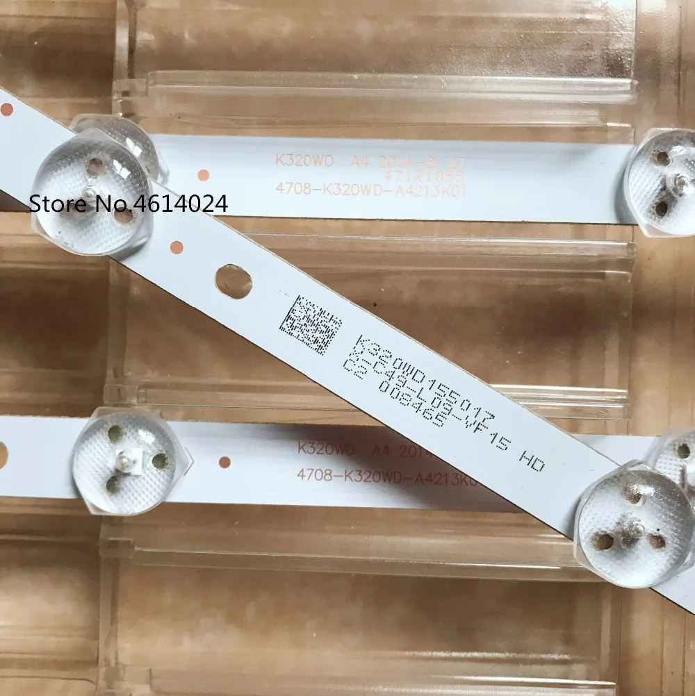 32-дюймовая Светодиодная панель 4708-K320WD-A4213K01 K32WD для P hilips 32PHF5055/T3 32PFL3043/T3 32PHF5050/T3 3 шт. |