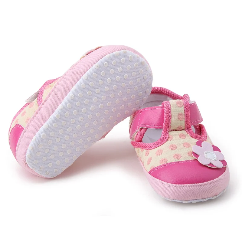 Toddler Kids Moccasins Cotton Flower Bow Soft Sole Shoes Infant No-Slip First Walkers |