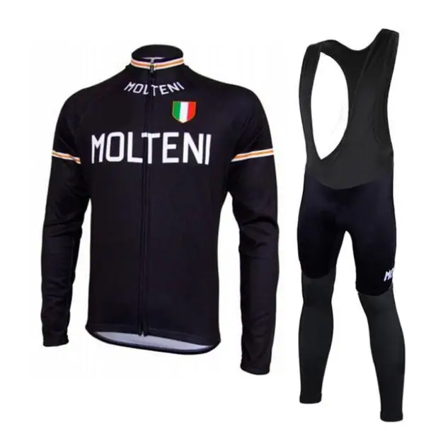 Осень 2018 г. MOLTENI Велоспорт комплект с длинным рукавом мужские веломайки команда