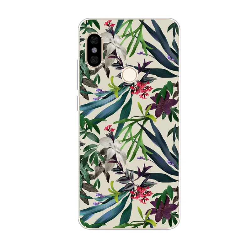 Xiaomi mi a2 lite чехол, силиконовая Мягкая задняя крышка из ТПУ с цветочным рисунком для xiaomi mi a3 lite Защитные чехлы для телефонов