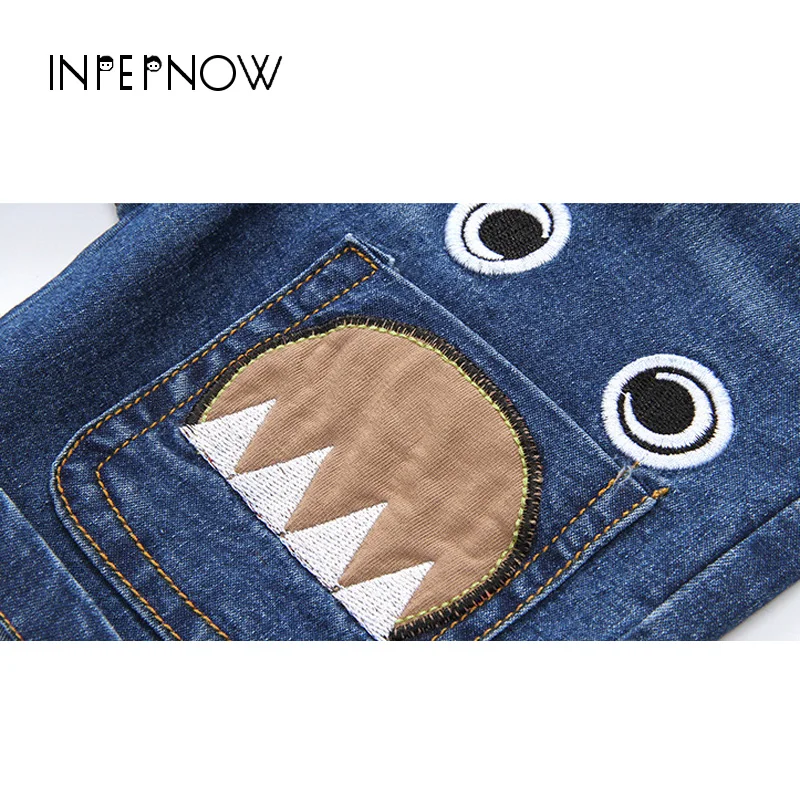 INPEPNOW/летние джинсы детские шорты для мальчиков стильные джинсовые штаны девочек