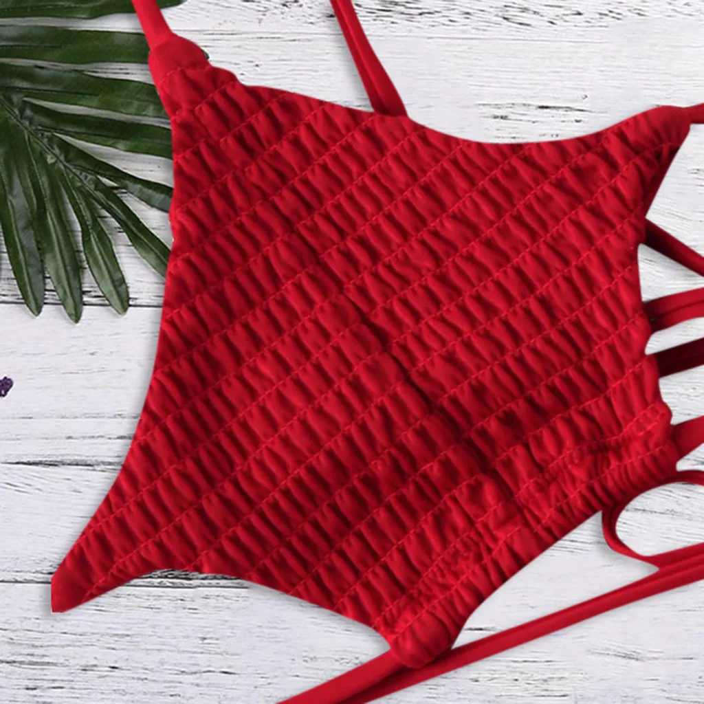 Купальник женский раздельный 2019 Принт пуш ап пляжный бюстгальтер с подкладкой