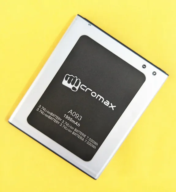 AZK новый аккумулятор A093 Для Micromax Аккумулятор 3 7 в 1900 мАч Высококачественный