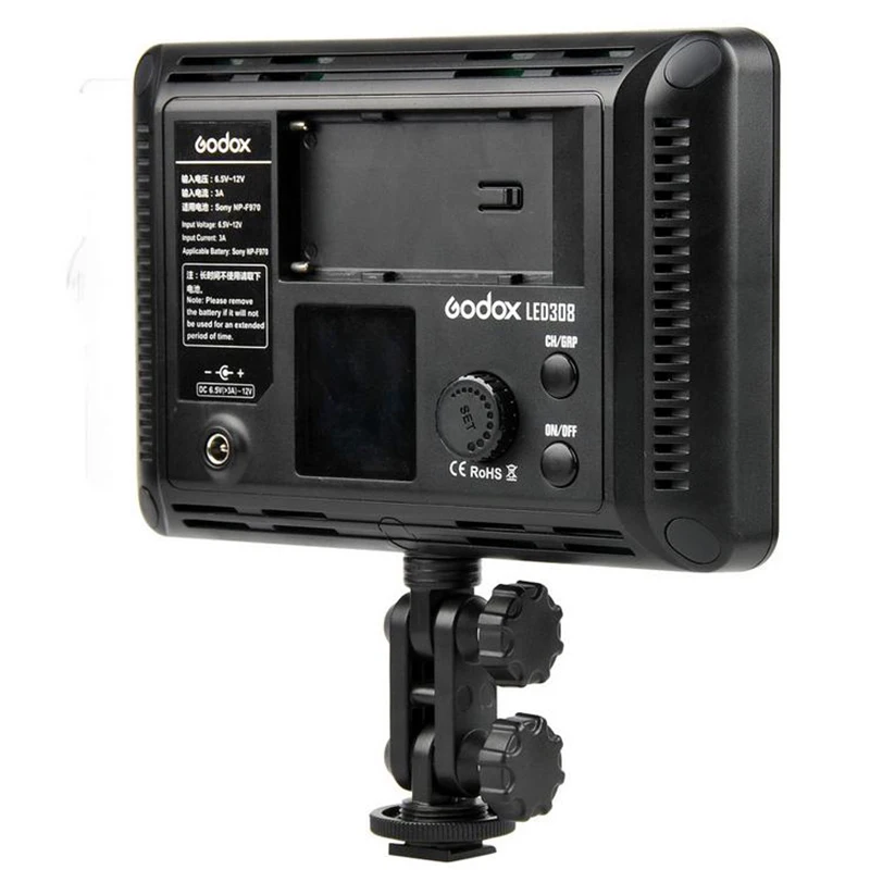 Godox светодиодный аккумулятор 308C 3300K ~ 5600K 308 с беспроводным дистанционным