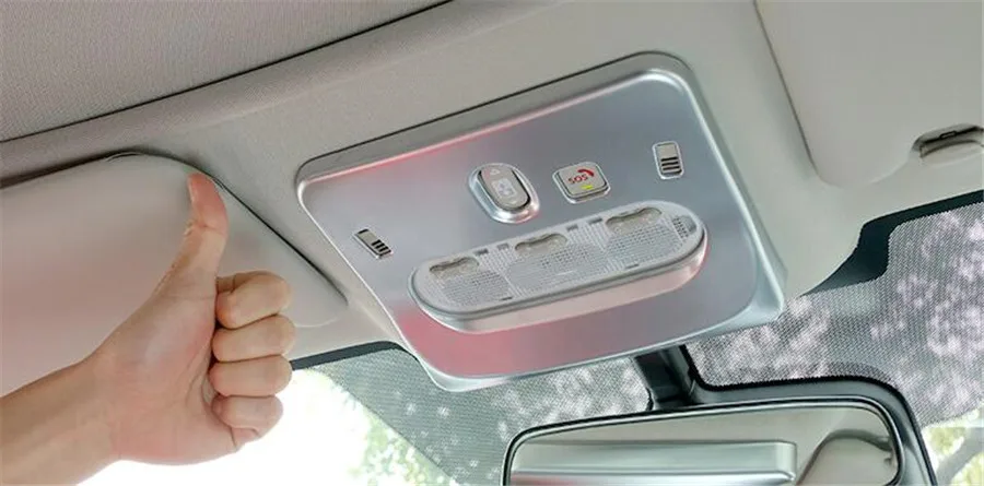 

Fit For Nissan Qashqai 2016 ABS Auto Car Front Roof Reading Light Lamp Frame Trim Car-covers Sequins Luxury Type
