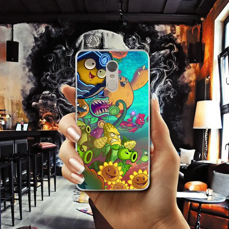 Plants Vs Zombies For Xiaomi Mi Redmi Note 2 3 3S 4 4X 4A 5 5S 6 8 A1 Pro Plus Shell Coque Soft TPU Silicone Mobile Phone Cases |