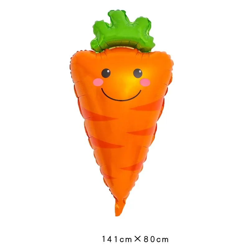 carrot Новые фрукты овощи мультфильм арбуз/ананас/авокадо фольги воздушный шар День рождения декоративный шар для вечеринки мороженое прекрасные детские игрушки - Цвет: carrot