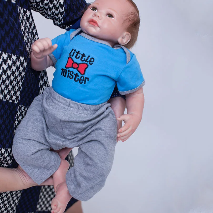 Кукла реборн из 2017 хлопка Милые силиконовые живые младенцы игрушки для мальчиков