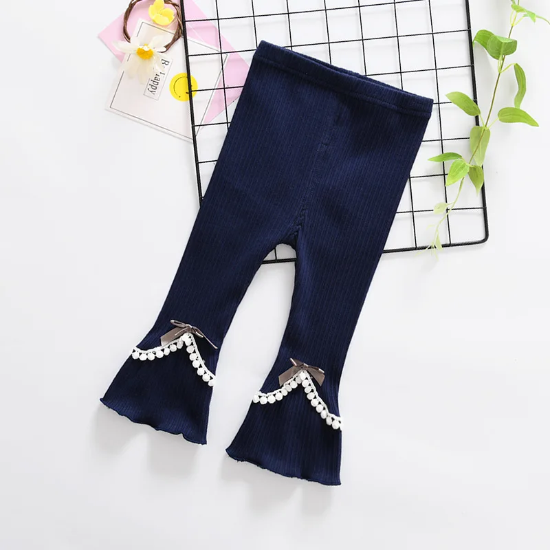 Весенне осенние леггинсы для девочек массивные ботинки детские штаны с вырезами