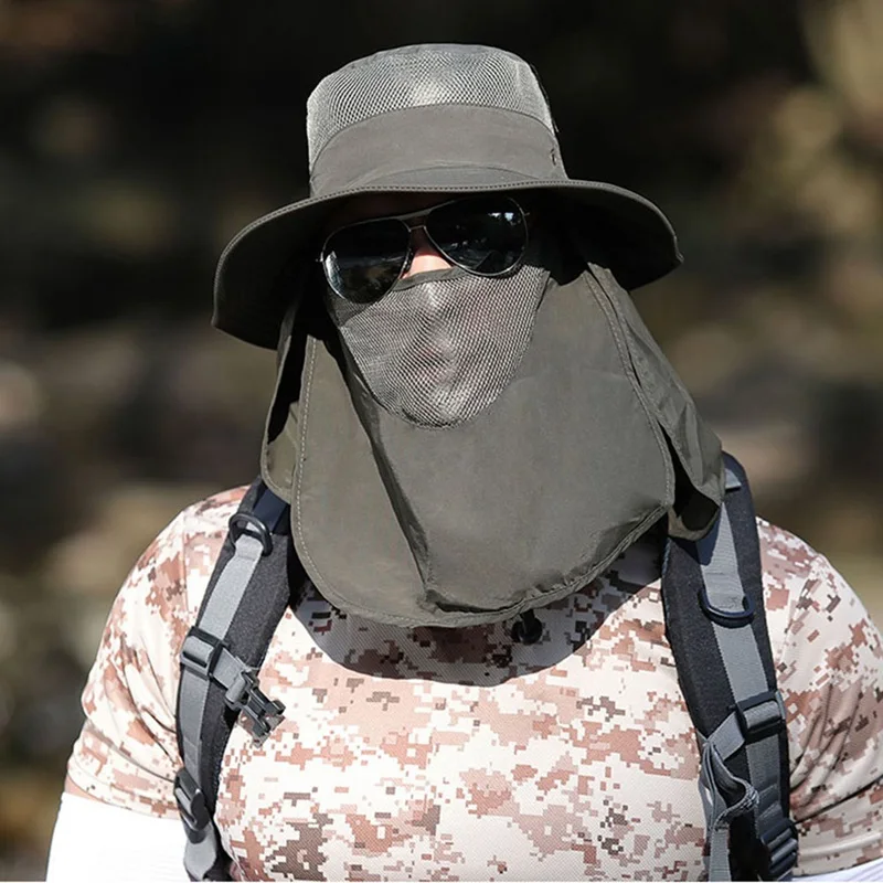 На открытом воздухе летом анти москитные Солнцезащитная Рыбалка Кепки отдых