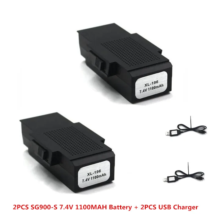 Горячая 7,4 V 1100 mah 3,7 V 1100 mah 2200 mah запасная батарея для SG900 SG900-S X192 X196 wifi FPV RC Дрон модель вертолета - Цвет: SG900-S 7.4V 1100MAH