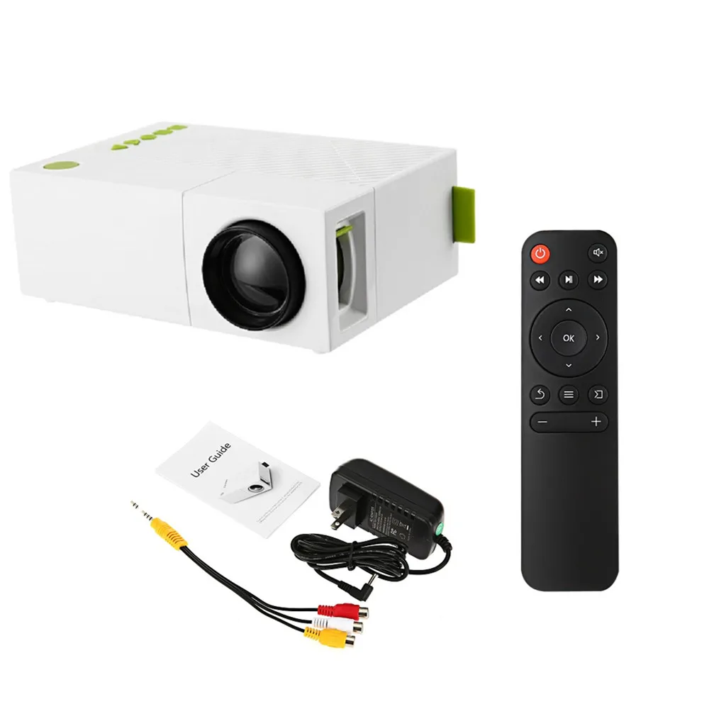 Coolux YG310 мини проектор с высоким разрешением 1080P ЖК светодиодный 400 600лум Аудио AV