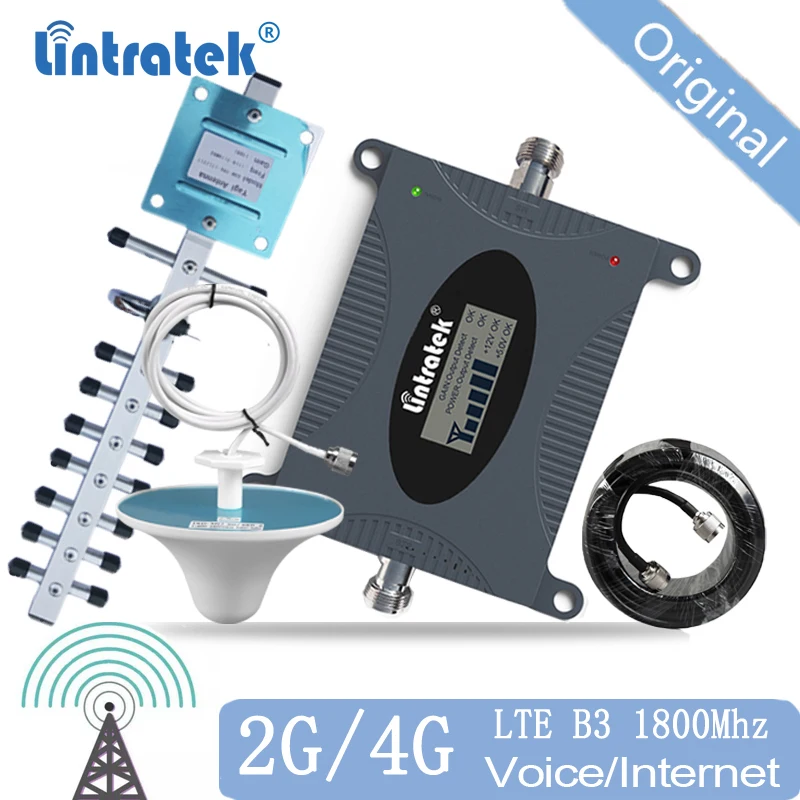 Lintratek LTE Сотовая связь усилитель сигнала DCS 1800 МГц 2g 4g повторитель для сотового