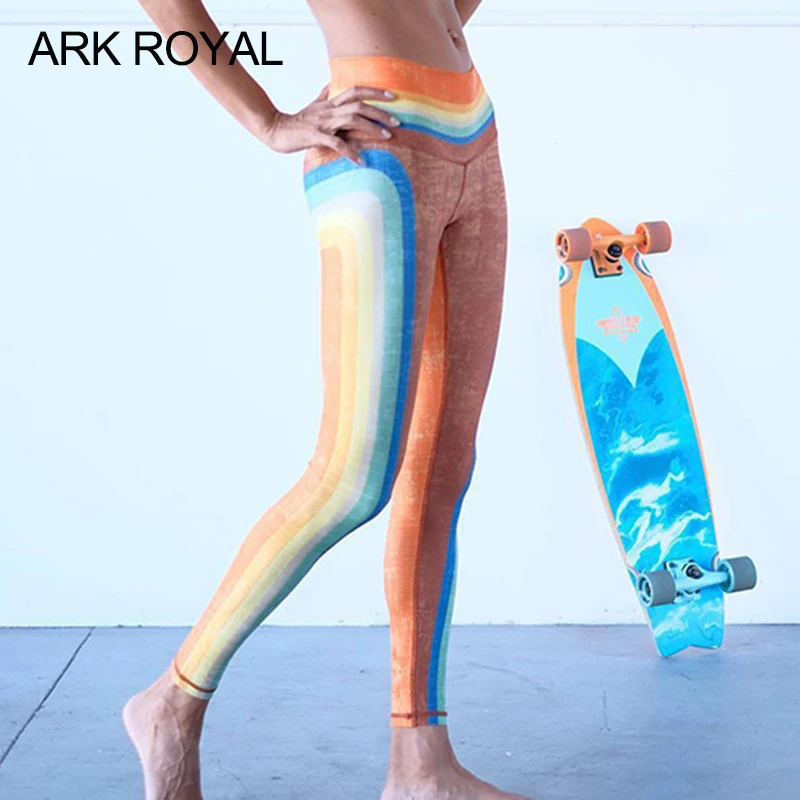 Ark Royal модные женские туфли Радуга 3D принт Леггинсы для женщин ботильоны Длина