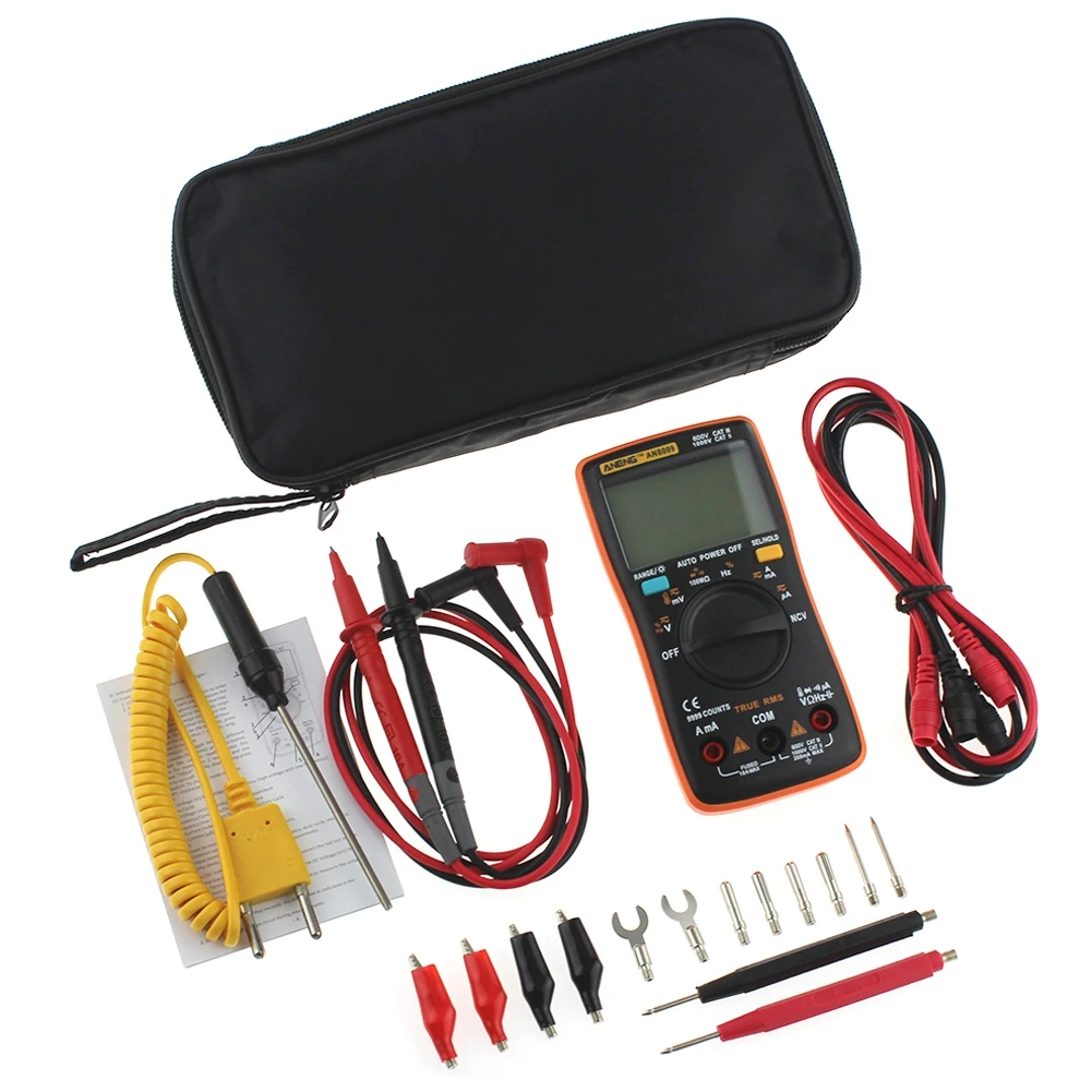 /DC Ammeter Ohm Voltage Auto Range Transistor Voltmeter Multimeter Tester Handheld Digital | Инструменты