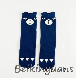 Blue bear Детские стерео хлопковые носки с мультяшными героями для девочек Детская трехмерная лиса Носки дети панда носки с принтом - Цвет: Blue bear