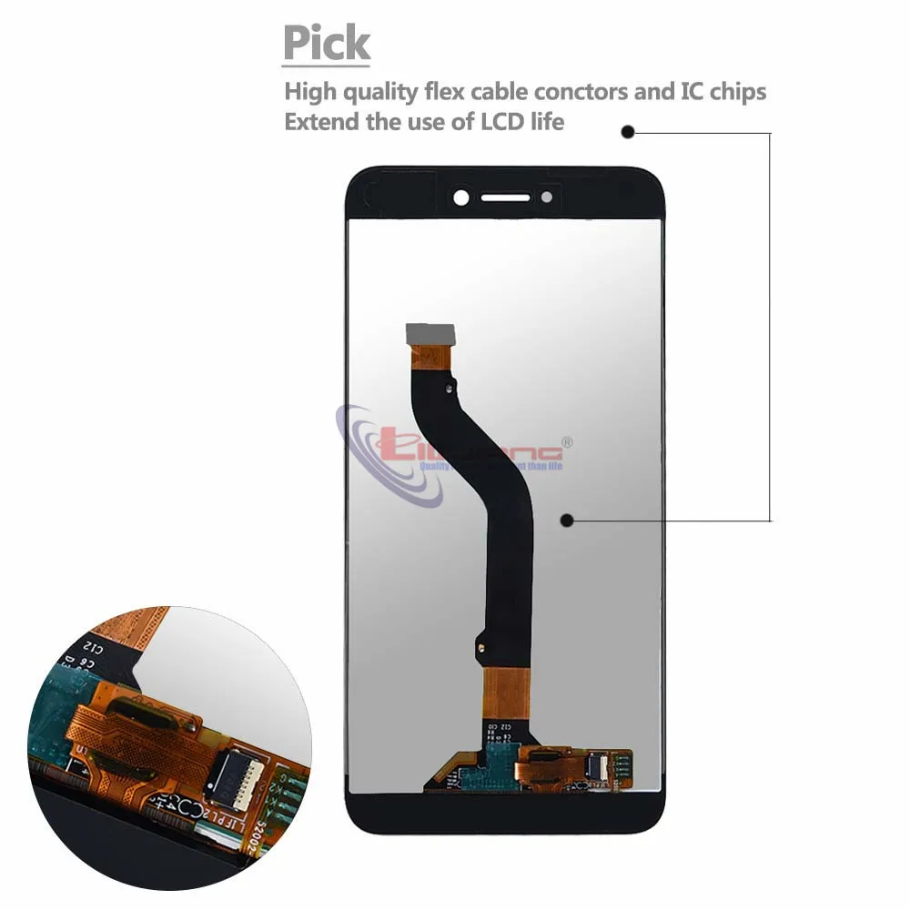 Дигитайзер сенсорного ЖК экрана в сборе с рамкой для HUAWEI Honor 8 Lite LCD PRA TL10 LX1 LX3