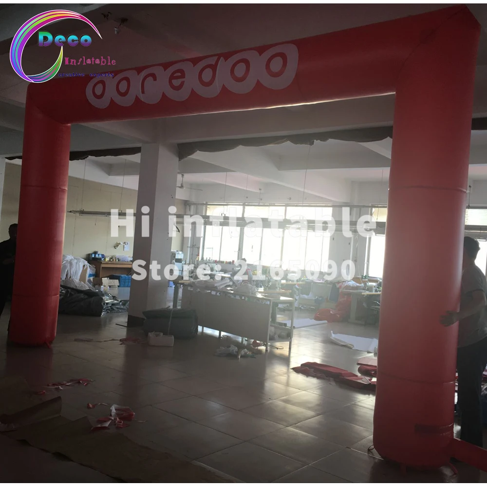 Advertising promotional inflatable arch with LOGO print archway / Finish line Start entrance for event wedding | Дом и сад