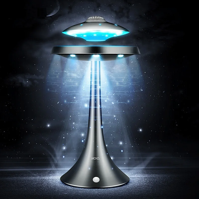 Беспроводная стереоколонка UFO магнитная левитация bluetooth зарядка звук модная