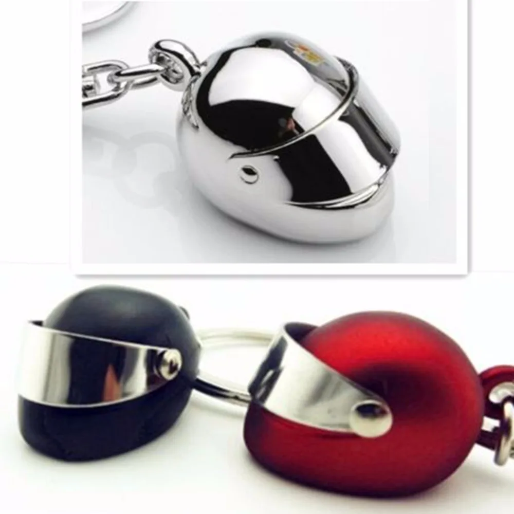 1pc 3 Colors Motorcycle Helmet Key Chains Trendy Car Purse Bag Gift Keyring Men Women Alloy Ring Wholesale | Украшения и