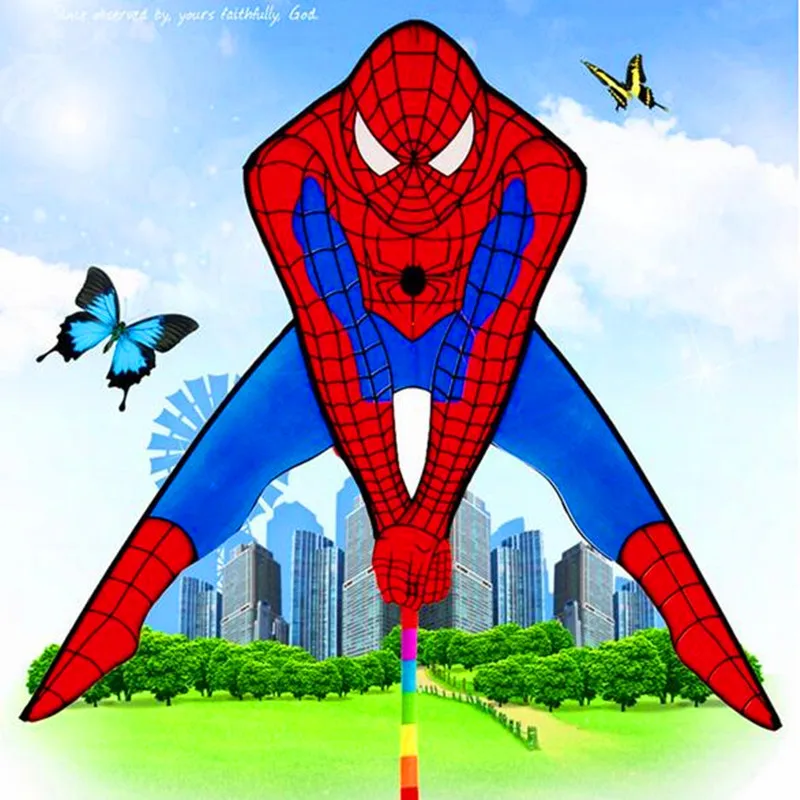 

free shipping high quality spider kite factory wholesale with line outdoor flying toys kites for sale flying dragon windsock