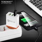 Сетевое зарядное устройство Tendway с 3 Usb-портами и поддержкой быстрой зарядки