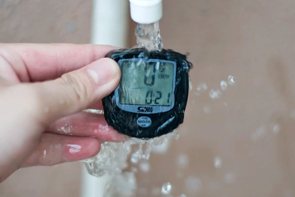 Велосипедный Водонепроницаемый проводной секундомер ЖК дисплей велосипедный