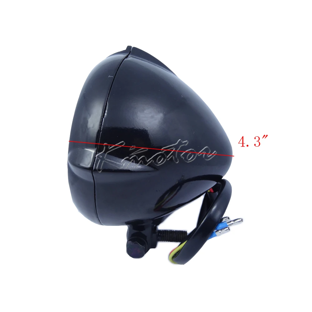 12 В мотоциклетная фара Bobber Chopper Cafe Racer дальний и ближний свет для Harley Road King Softail