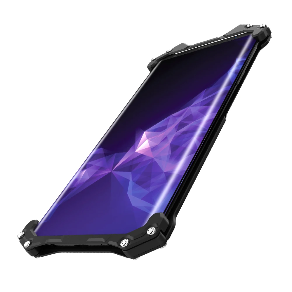 Оригинальный R-JUST Бэтмен бампер для samsung Galaxy S9 плюс Алюминий противоударный чехол