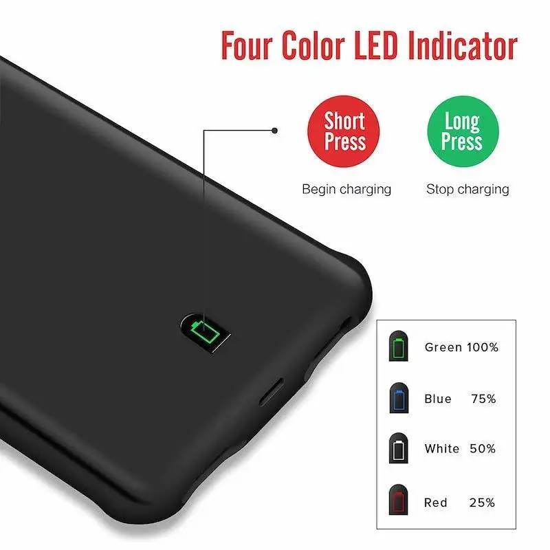 Ext power 4500/7000mAh Внешний красный и черный чехол для зарядного устройства для Iphone 6 6s 7 8 Plus портативный резервный зарядный внешний аккумулятор