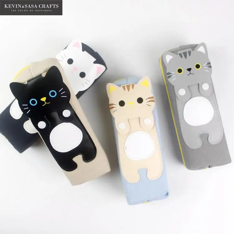 Чехол карандаш Kawaii Cat чехол для канцелярских товаров школьная поставка