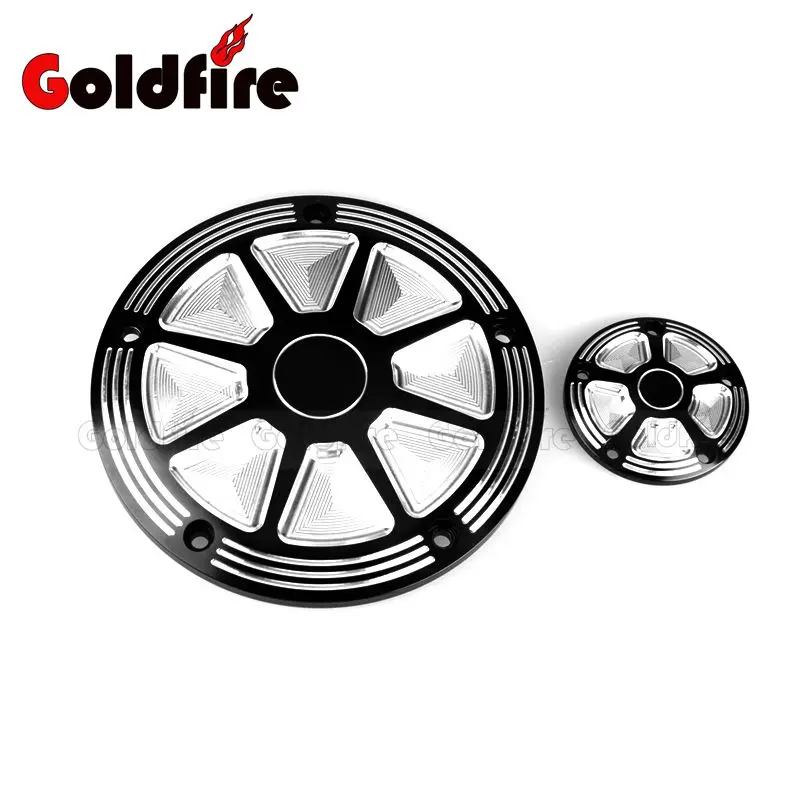 

NEW CNC CNC Cut Derby Timing Timer Covers Cover For Harley Road King Softail Dyna FLHRS FLTFB Before 2016