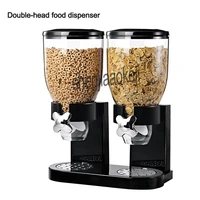 1pc multifunctional cereal granola snacks and pet food storage tank dry food dispenser double head food dispenser