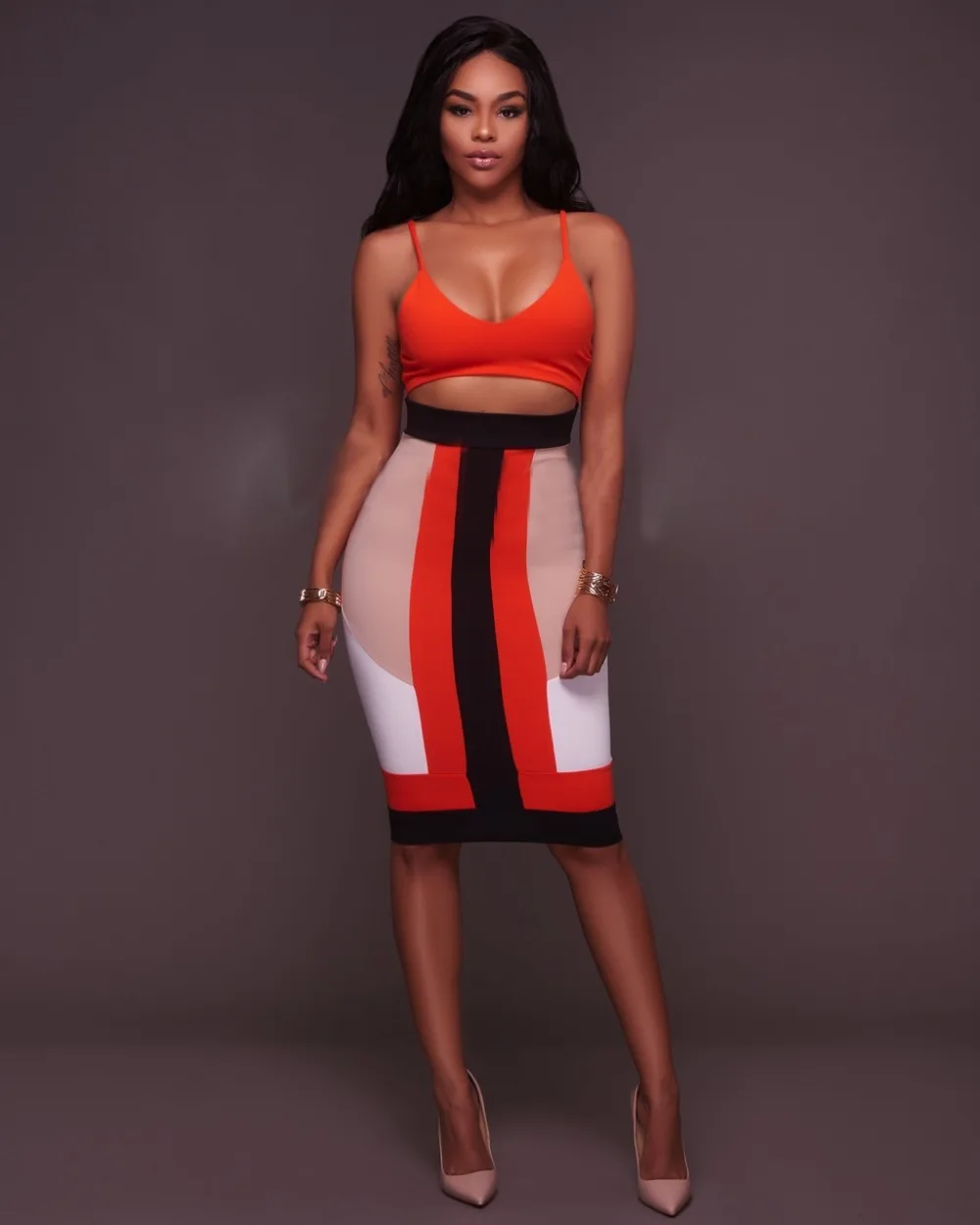 Сезон: весна–лето Для женщин сексуальная выдалбливают красный черный и белый