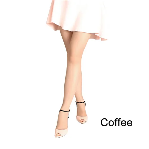 Coffee 6 1 пара, летние женские модные сексуальные женские колготки с кружевным верхом, чулки до бедра, блестящие колготки для ночных клубов - Цвет: Coffee 6