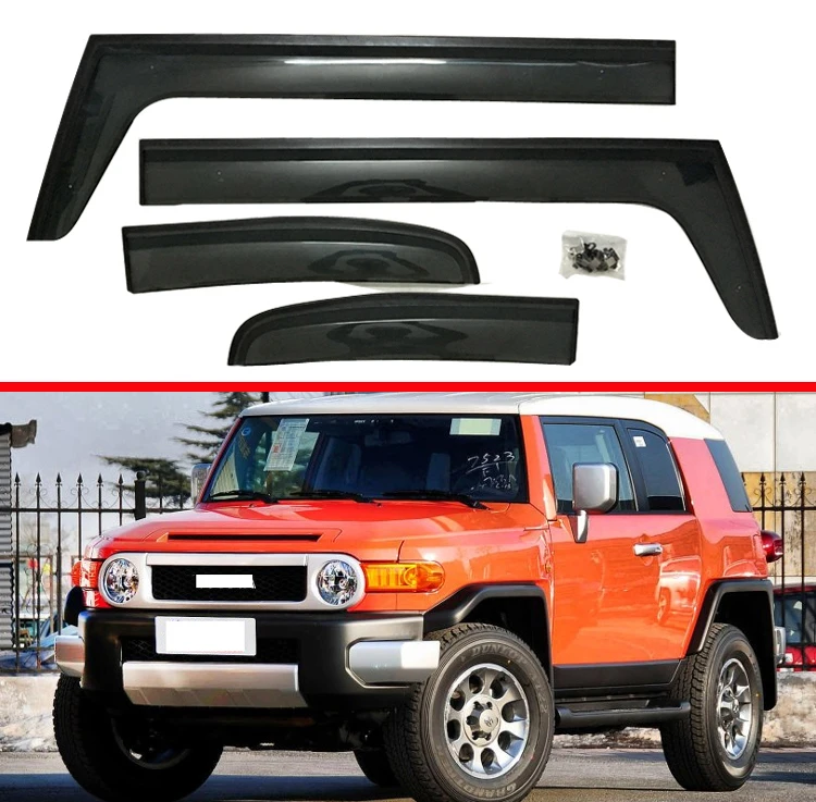 Для Toyota FJ Cruiser 2007 2019 Пластик внешний козырек Vent Оттенки окна Защита от солнца