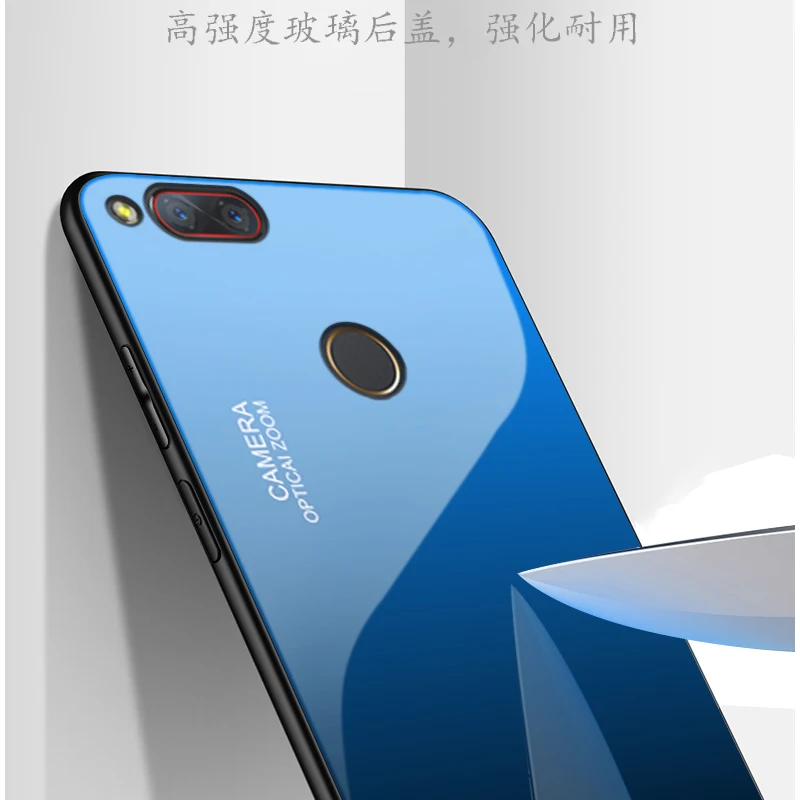 Защитный чехол накладка из закаленного стекла с градиентом для NUBIA Z17 Z 17 NX563J s