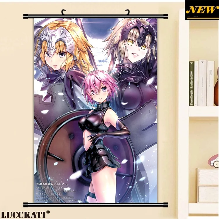 40X60 см Fate grand order Fate/go Fgo видеть через каплей ноги мультфильм аниме Настенная картина плакат прокрутки холст живопись 30 - Цвет: H