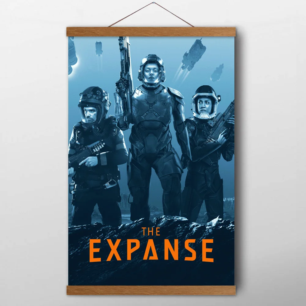 Пространство Сезон 3 Холст плакат Wall Art тиковое дерево Scrolls Картины для Декор в