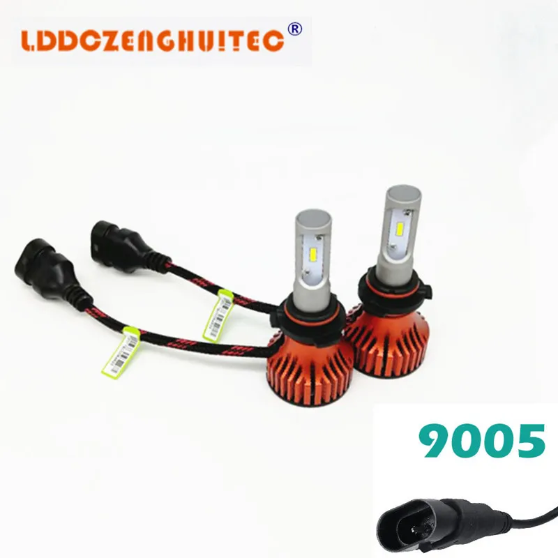 

LDDCZENGHUITEC T8 2PCS Car LED Light Headlight H4 H7 H8 H9 H11 9005 9006 9-32V 6500K LED Auto Bulb Headlamp Fog Lamp 60W 8000LM