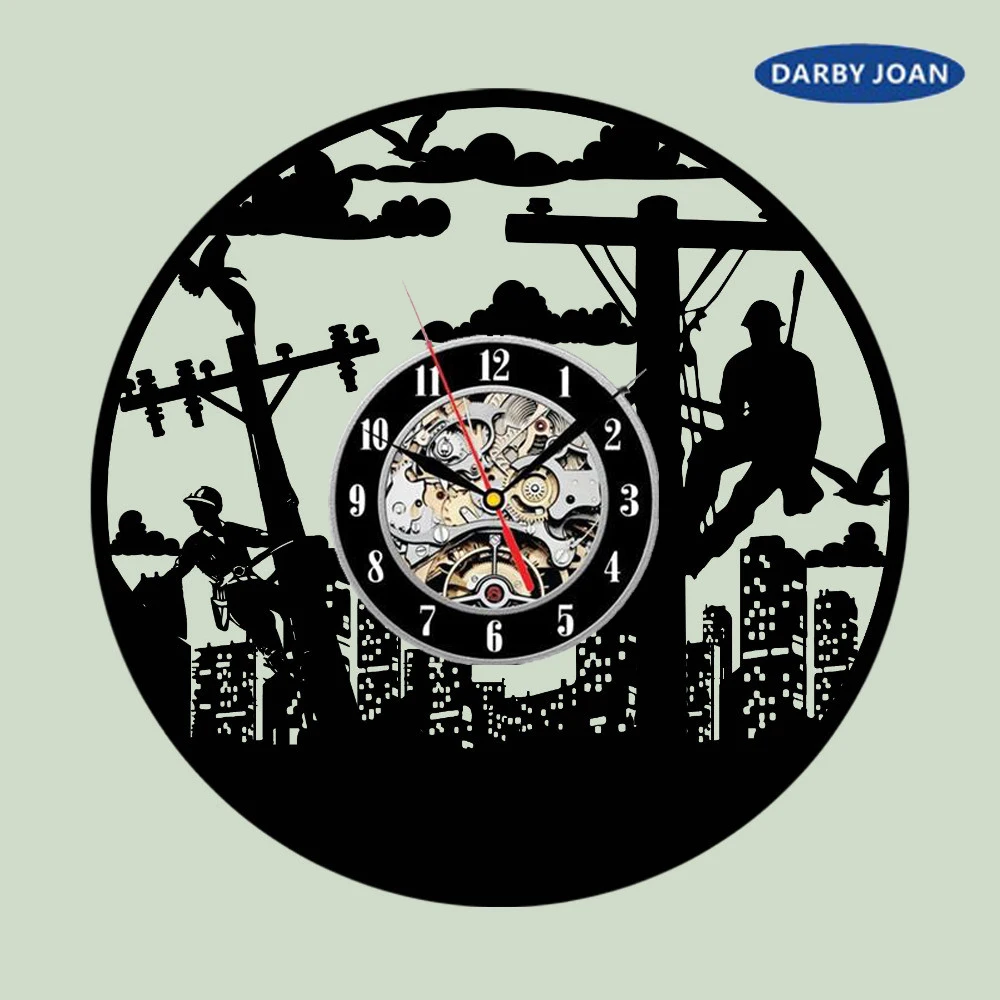 Супер крутые Новые поступления виниловые настенные часы с изображением пожарных