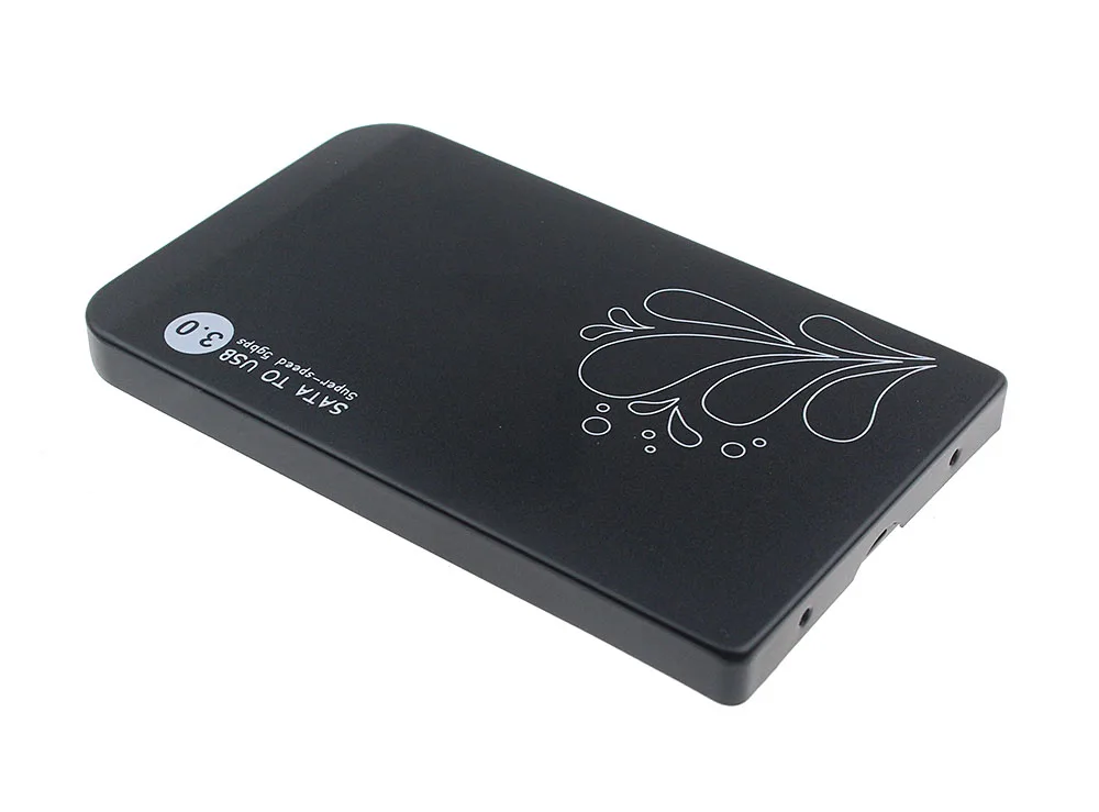 2," USB 3,0 SATA HDD чехол металлический алюминиевый корпус жесткий диск SATA Внешний USB3.0 2,5 дюймов корпус для хранения - Цвет: Черный