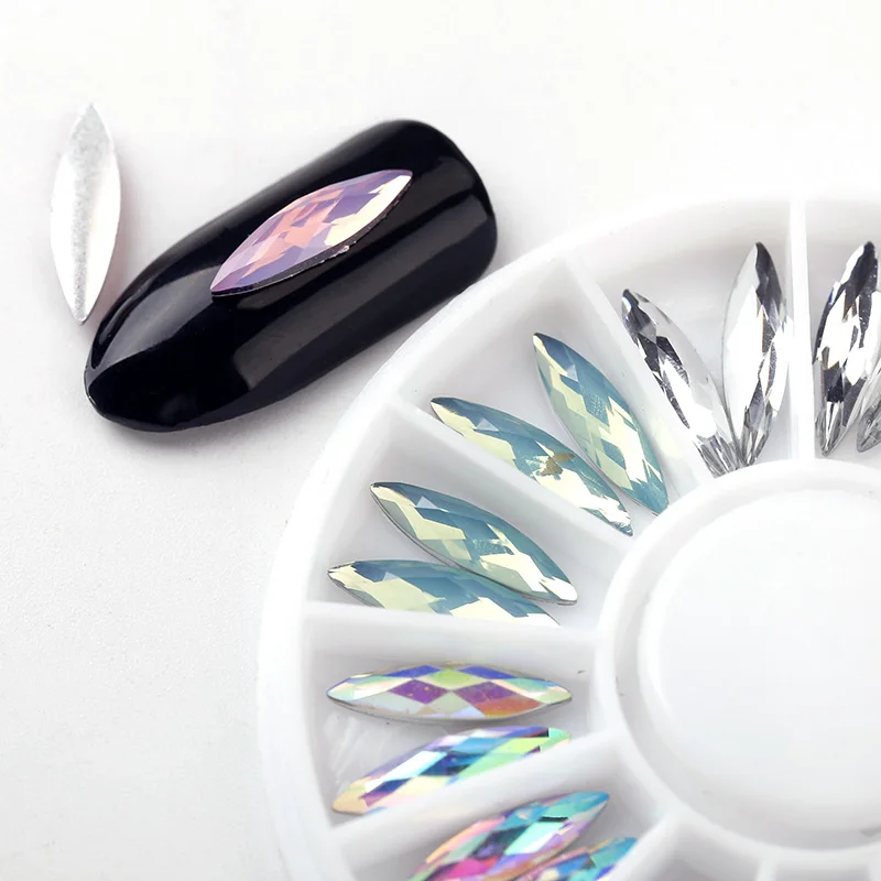 Синева 6 видов цветов Jewelry Стразы для Гвозди Книги по искусству Аксессуары