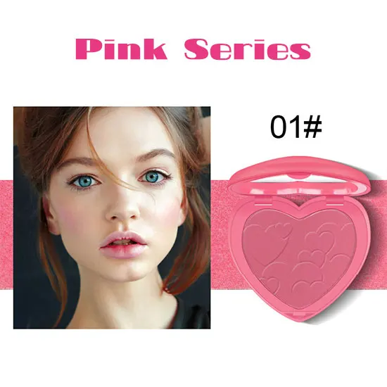 01-Pink box Love blushs макияж пудра Макияж rougeing лица осветление цвет Гладкие Румяна естественным образом осветить Косметика Макияж - Цвет: 01-Pink box