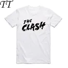 Мужская белая футболка с круглым вырезом, Повседневная летняя футболка с принтом The Clash Street call, рок-группа, 2019