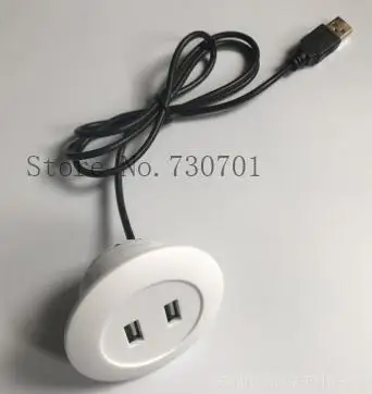 White USB 2.0 Германия, Франция, Россия, Дания, Нидерланды, европейский стандарт, USB разъем для настольной зарядки, 5 В, настольная лампа, USB зарядное устройство, втулка - Цвет: White USB 2.0