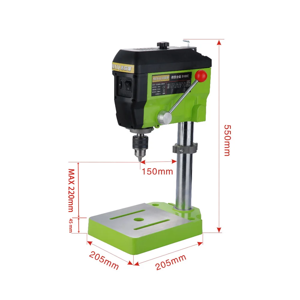 Мини сверлильный станок AMYAMY компактный рабочая скамья с 5 регулируемыми