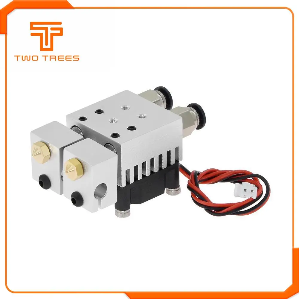3D Chimera Hotend Kit 2 IN 2 OUT extruder Multi-extrusion All metal V6 Dual Single extruder 0.4mm/1.75mm 3D printer parts